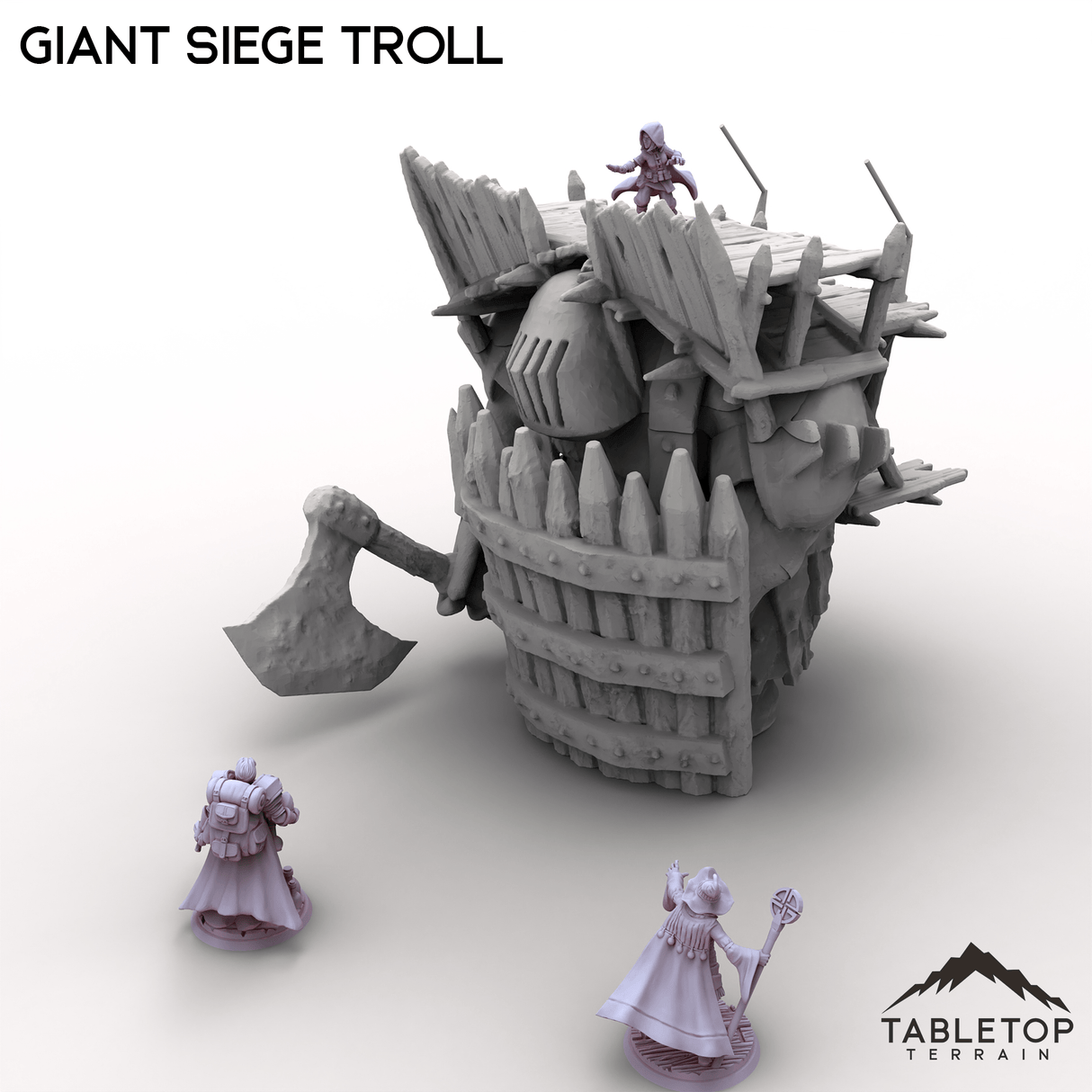 Tabletop Terrain Terrain Giant Siege Troll