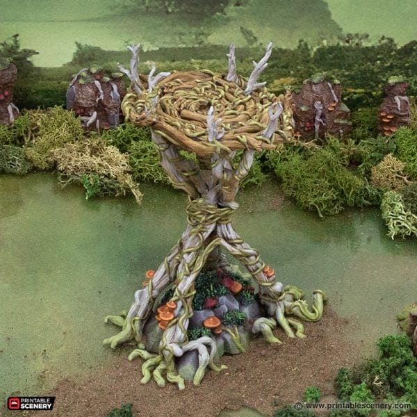 Tabletop Terrain Terrain Gloamwood Tower - The Gloaming Swamp