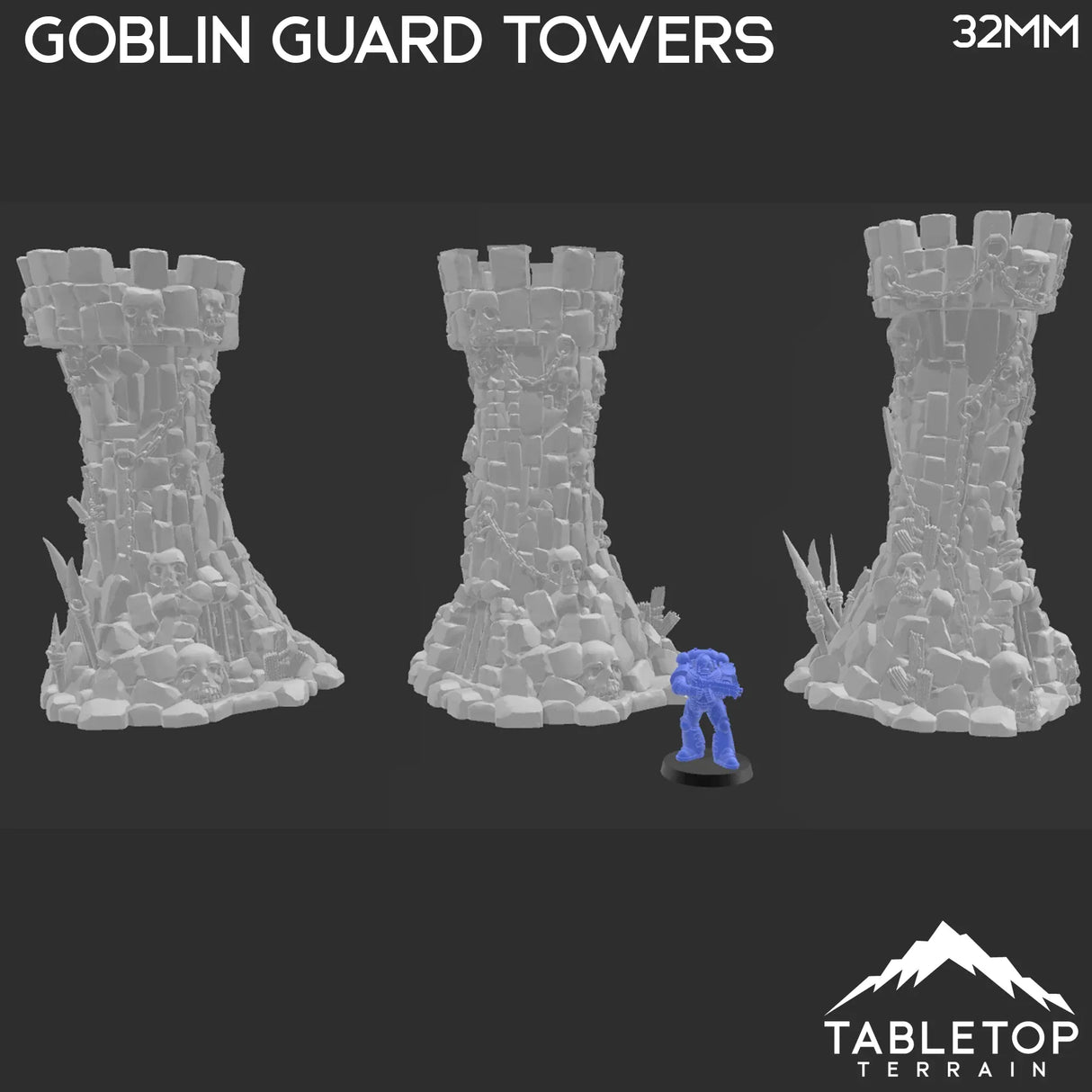 Tabletop Terrain Terrain Goblin Guard Towers - Fantasy Terrain