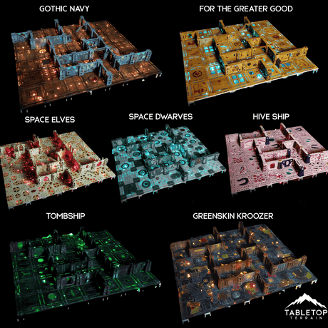 Tabletop Terrain Terrain Gothic Navy Boarding Actions Compatible Terrain Set