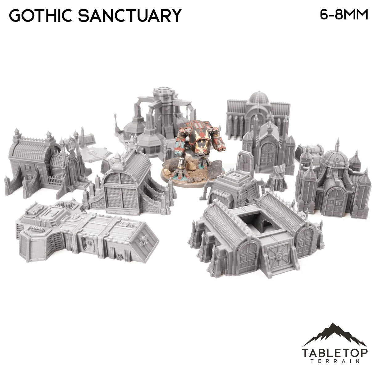 Tabletop Terrain Terrain Gothic Sanctuary 8mm Small Scale Terrain Pack