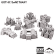 Tabletop Terrain Terrain Gothic Sanctuary 8mm Small Scale Terrain Pack
