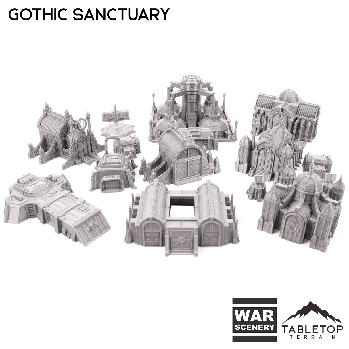 Tabletop Terrain Terrain Gothic Sanctuary 8mm Small Scale Terrain Pack