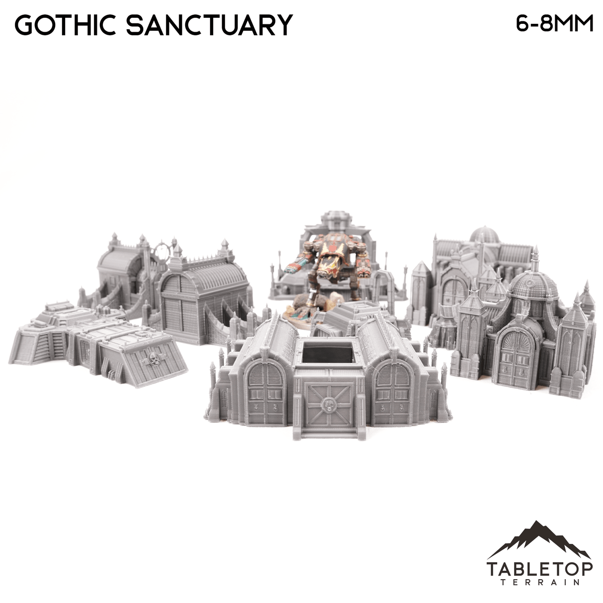 Tabletop Terrain Terrain Gothic Sanctuary 8mm Small Scale Terrain Pack
