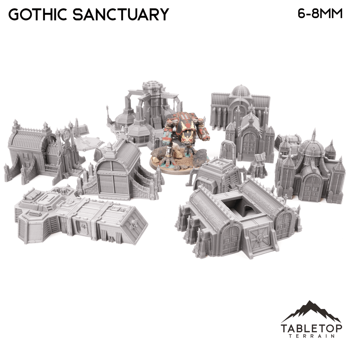Tabletop Terrain Terrain Gothic Sanctuary 8mm Small Scale Terrain Pack