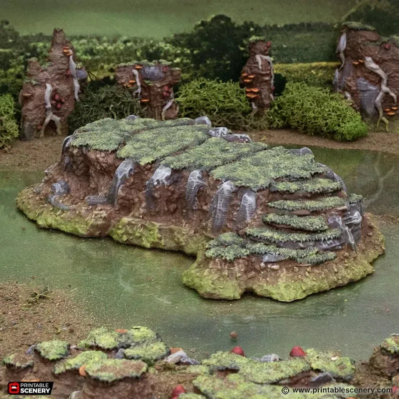 Tabletop Terrain Terrain Grassy Gnolls - The Gloaming Swamp