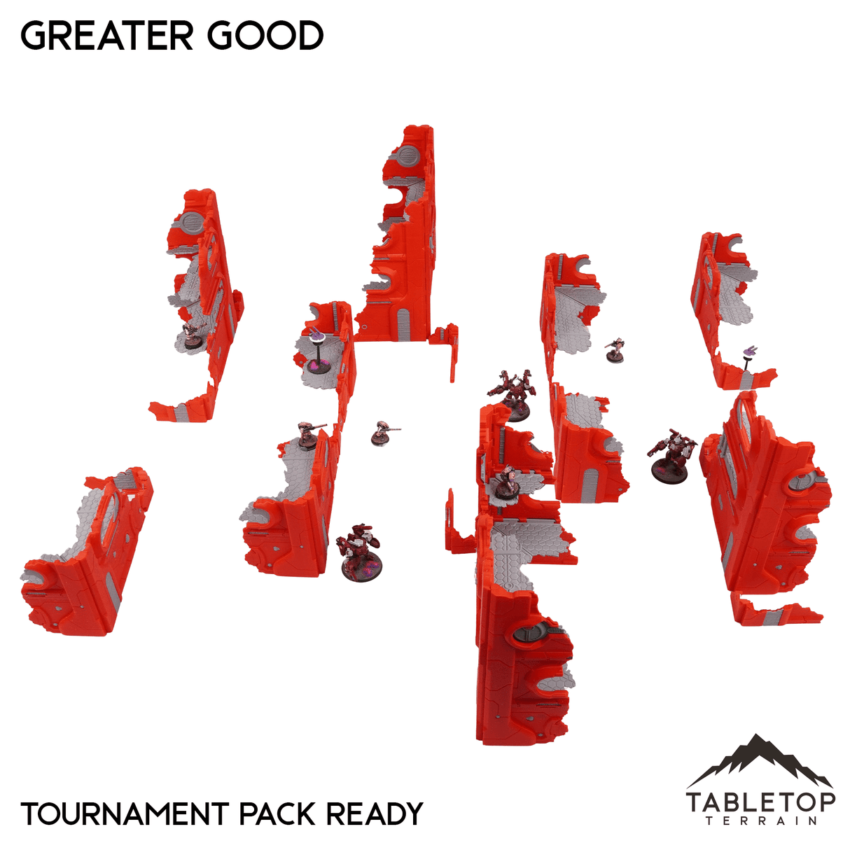 Tabletop Terrain Terrain Greater Good Foldable Multicolor 10e Tournament Terrain