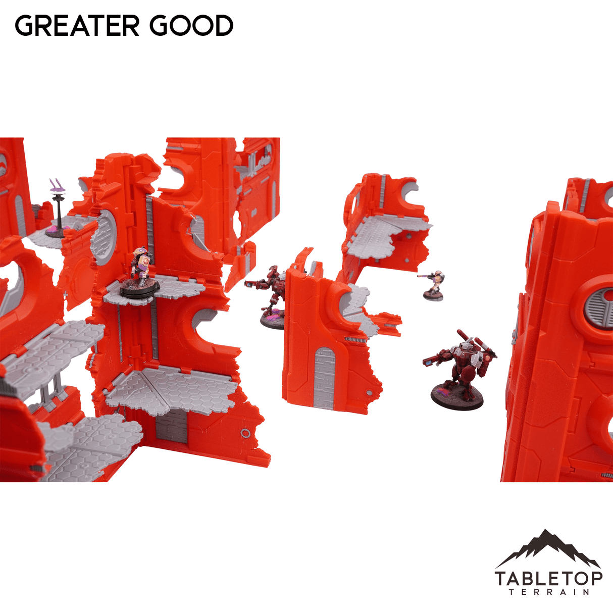 Tabletop Terrain Terrain Greater Good Foldable Multicolor 10e Tournament Terrain