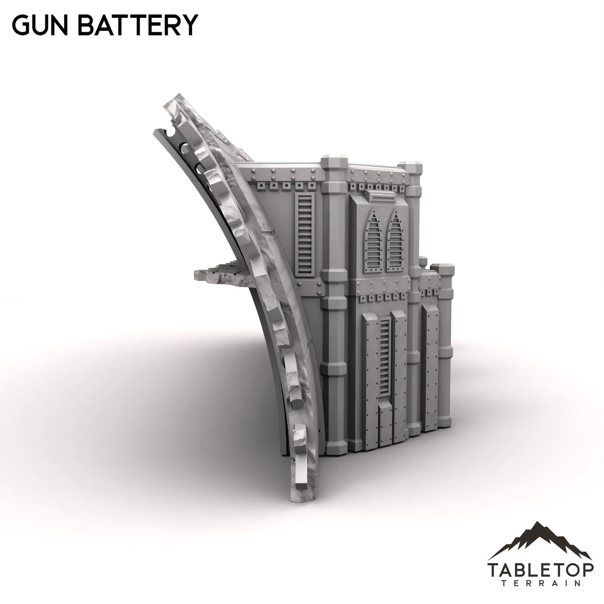 Tabletop Terrain Terrain Gun Battery - Abyssal Redeemer Crashed Flagship