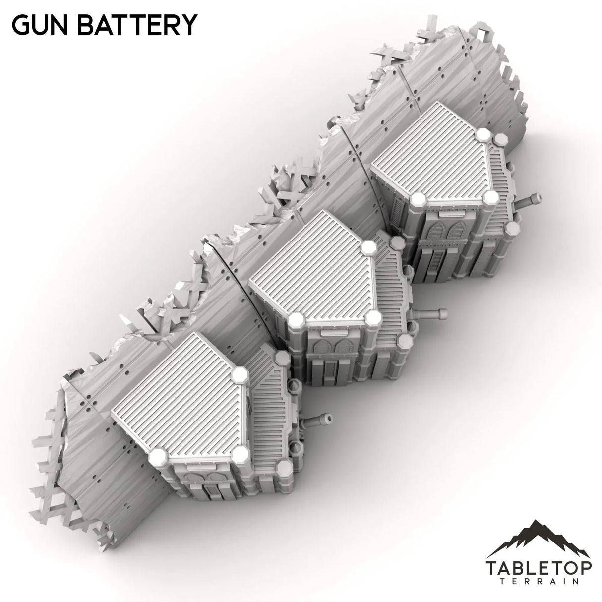 Tabletop Terrain Terrain Gun Battery - Abyssal Redeemer Crashed Flagship