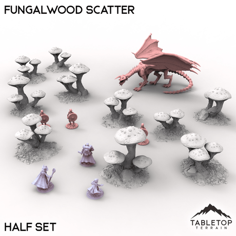 Tabletop Terrain Terrain Half Set / 32mm Fungalwood Scatter