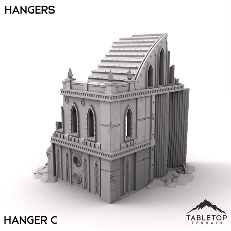 Tabletop Terrain Terrain Hangars - Phoebian V Airfield