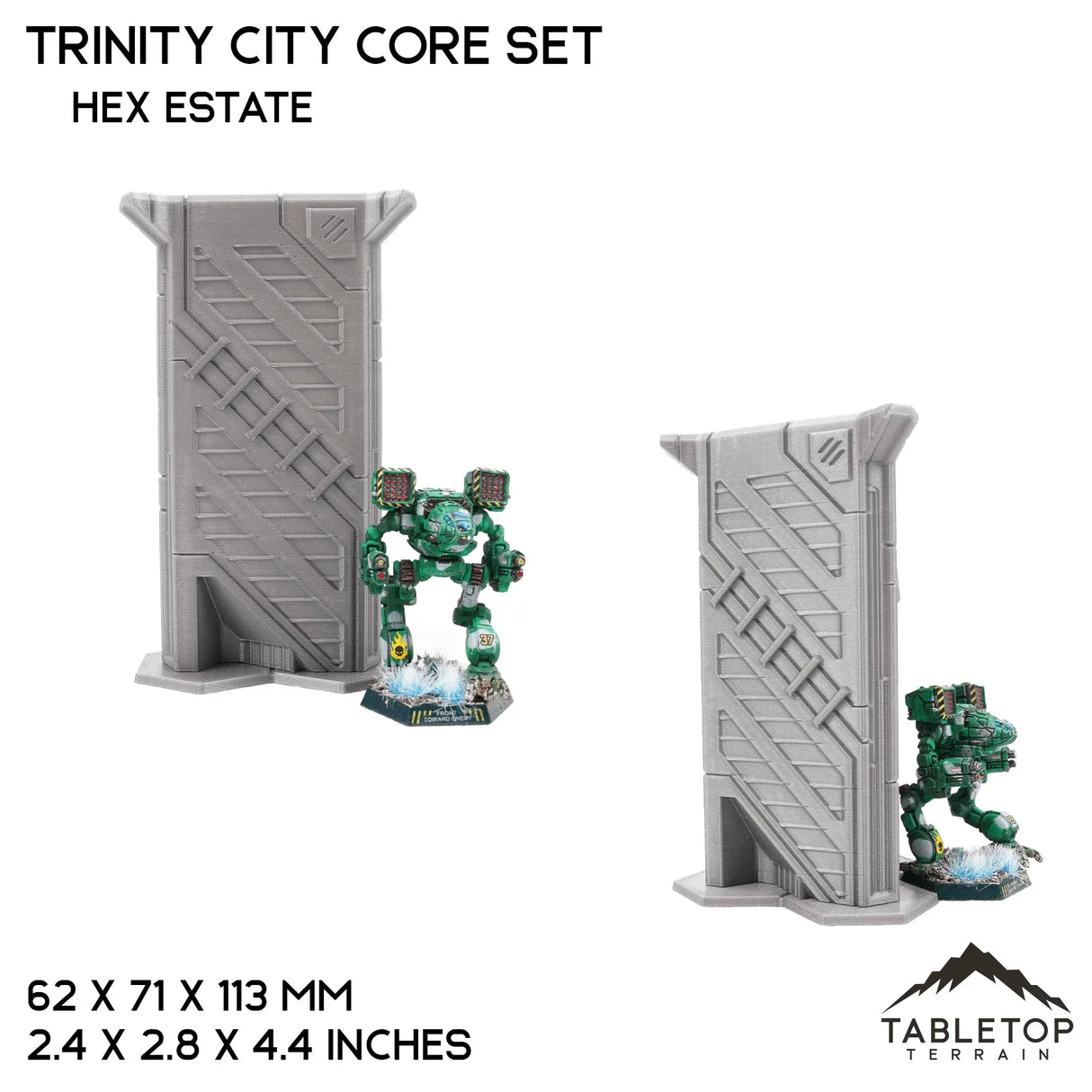 Tabletop Terrain Terrain Hex Estate HEXTECH Trinity City Core Set - 6mm