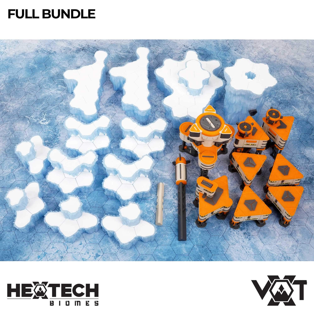 Tabletop Terrain Terrain HEXTECH Biomes - Full Bundle - Rimewind Glacier