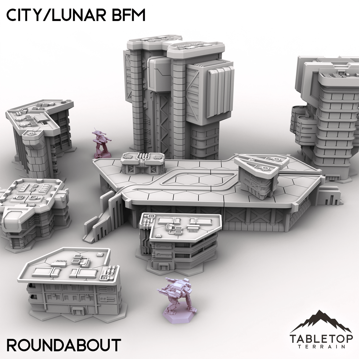 Tabletop Terrain Terrain HEXTECH City/Lunar BFM - City Map Pack
