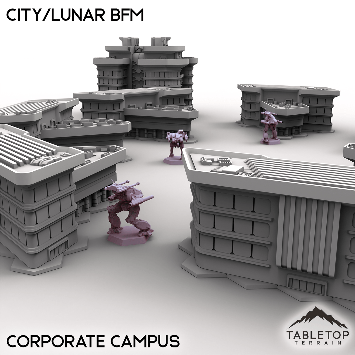 Tabletop Terrain Terrain HEXTECH City/Lunar BFM - City Map Pack