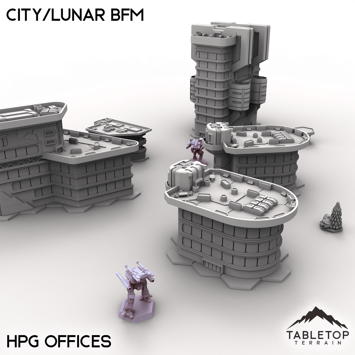 Tabletop Terrain Terrain HEXTECH City/Lunar BFM - City Map Pack