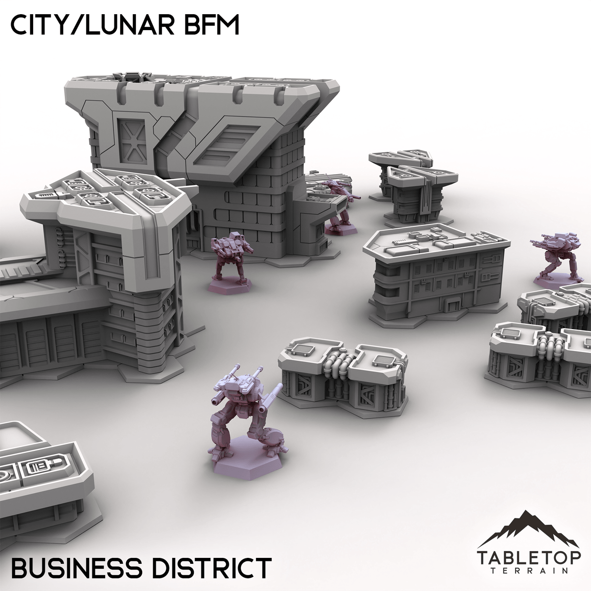 Tabletop Terrain Terrain HEXTECH City/Lunar BFM - City Map Pack