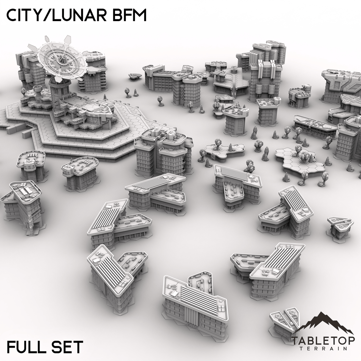 Tabletop Terrain Terrain HEXTECH City/Lunar BFM - City Map Pack