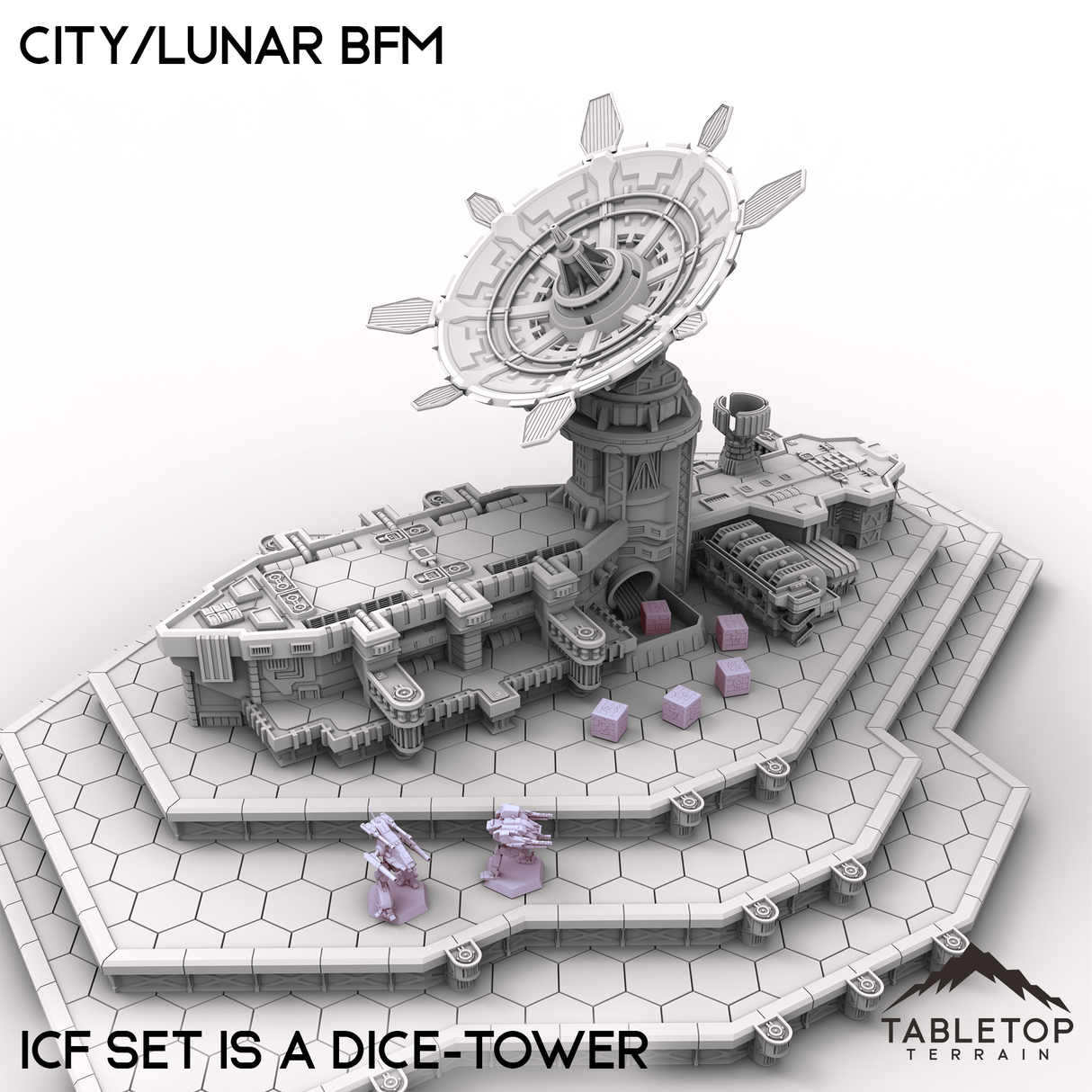 Tabletop Terrain Terrain HEXTECH City/Lunar BFM - City Map Pack