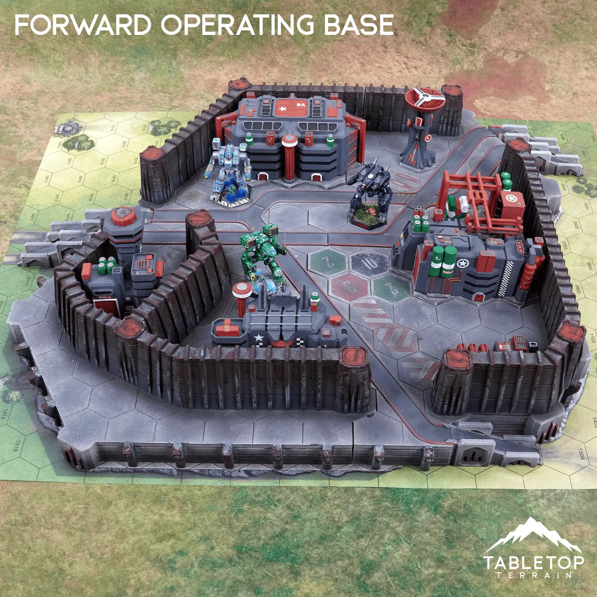 Tabletop Terrain Terrain HEXTECH Forward Operating Base - 6mm