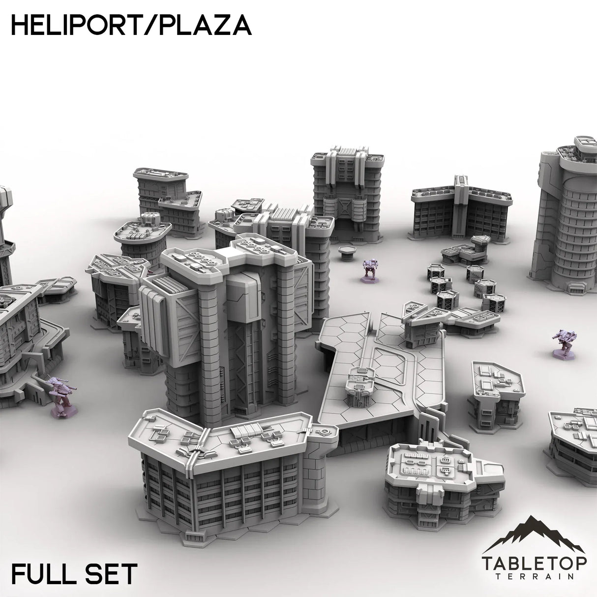 Tabletop Terrain Terrain HEXTECH Heliport/Plaza - City Map Pack