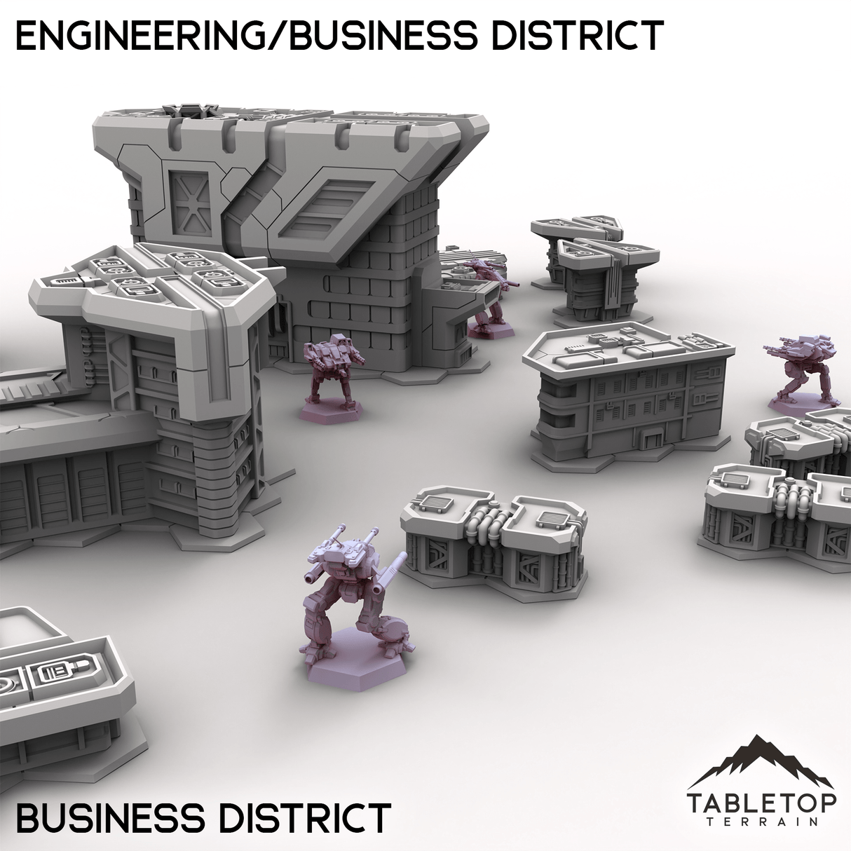 Tabletop Terrain Terrain HEXTECH HPG Engineering/Business District - City Map Pack
