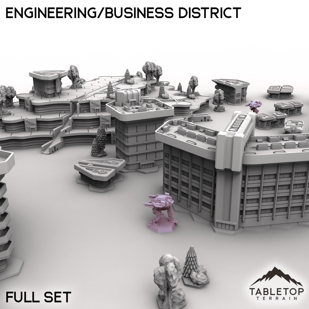 Tabletop Terrain Terrain HEXTECH HPG Engineering/Business District - City Map Pack