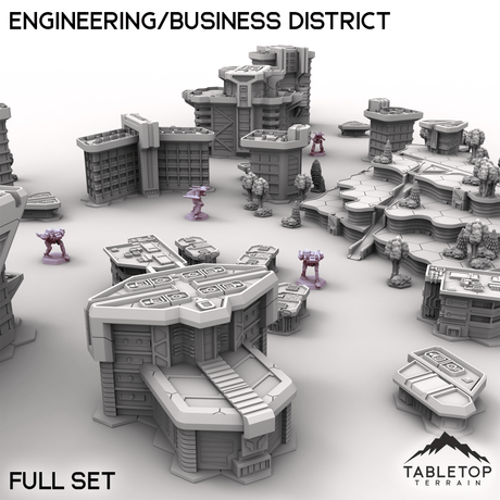Tabletop Terrain Terrain HEXTECH HPG Engineering/Business District - City Map Pack