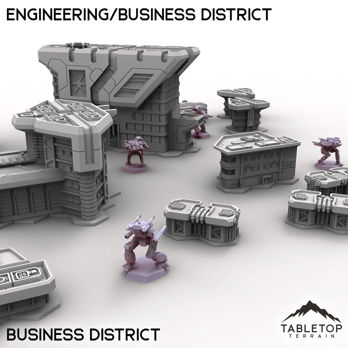 Tabletop Terrain Terrain HEXTECH HPG Engineering/Business District - City Map Pack
