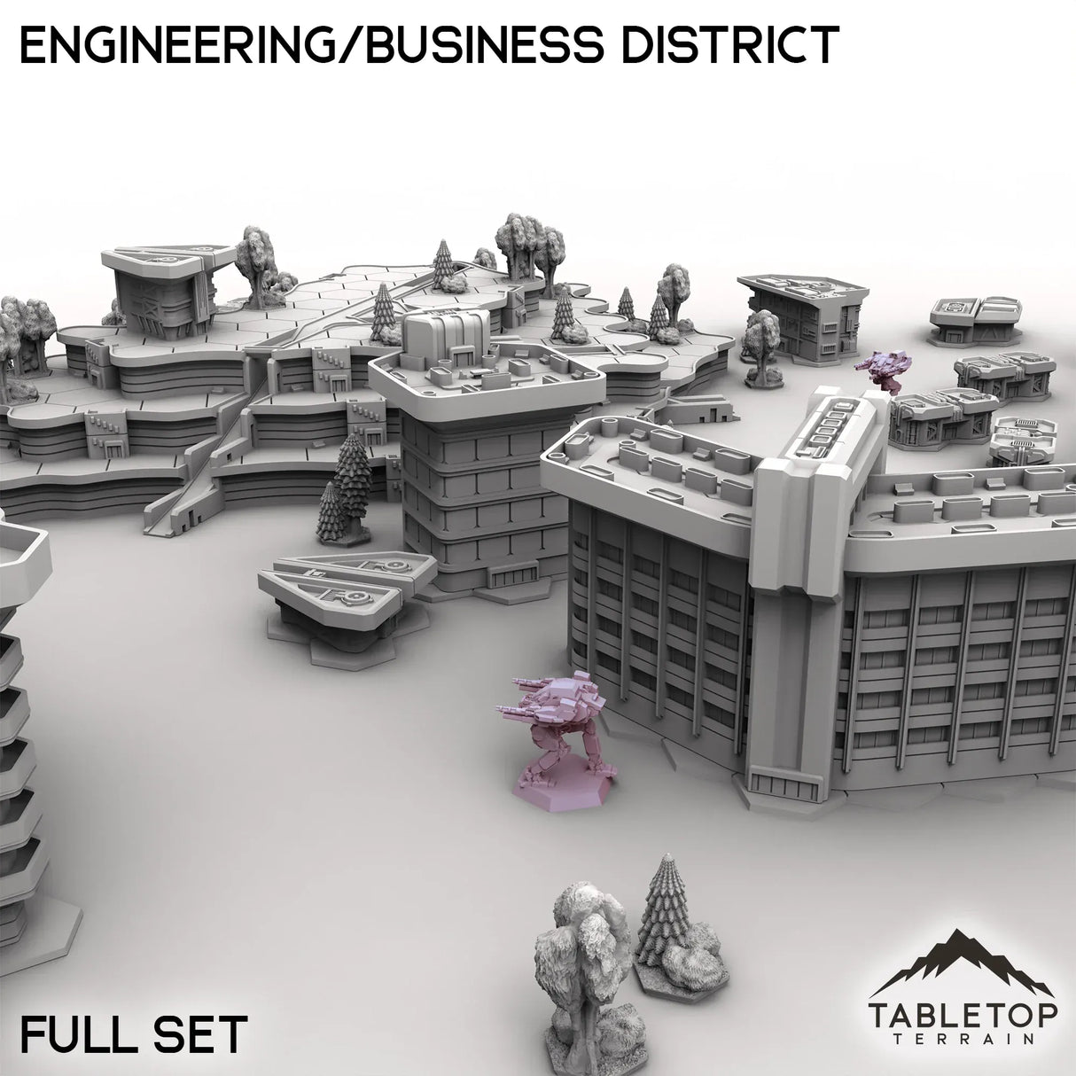 Tabletop Terrain Terrain HEXTECH HPG Engineering/Business District - City Map Pack
