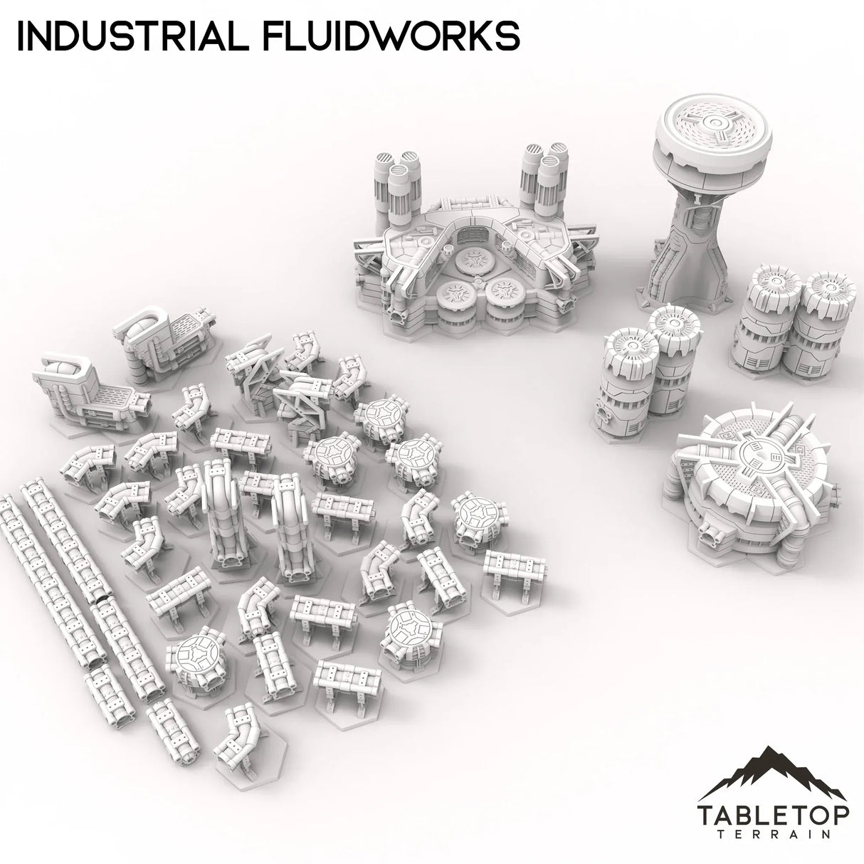 Tabletop Terrain Terrain HEXTECH Industrial Fluidworks - 6mm
