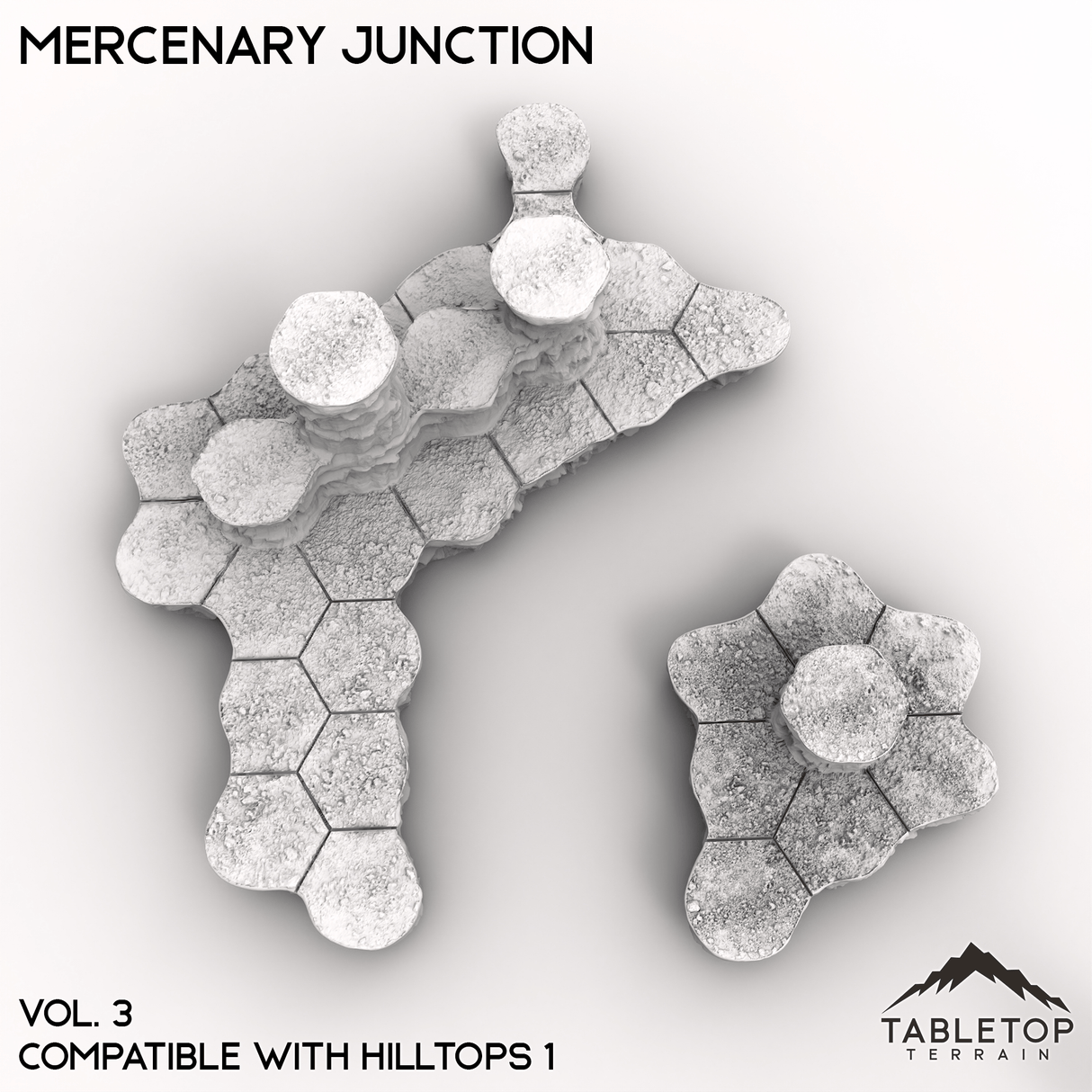 Tabletop Terrain Terrain HEXTECH Mercenary Junction Map Hill Sets - 6mm