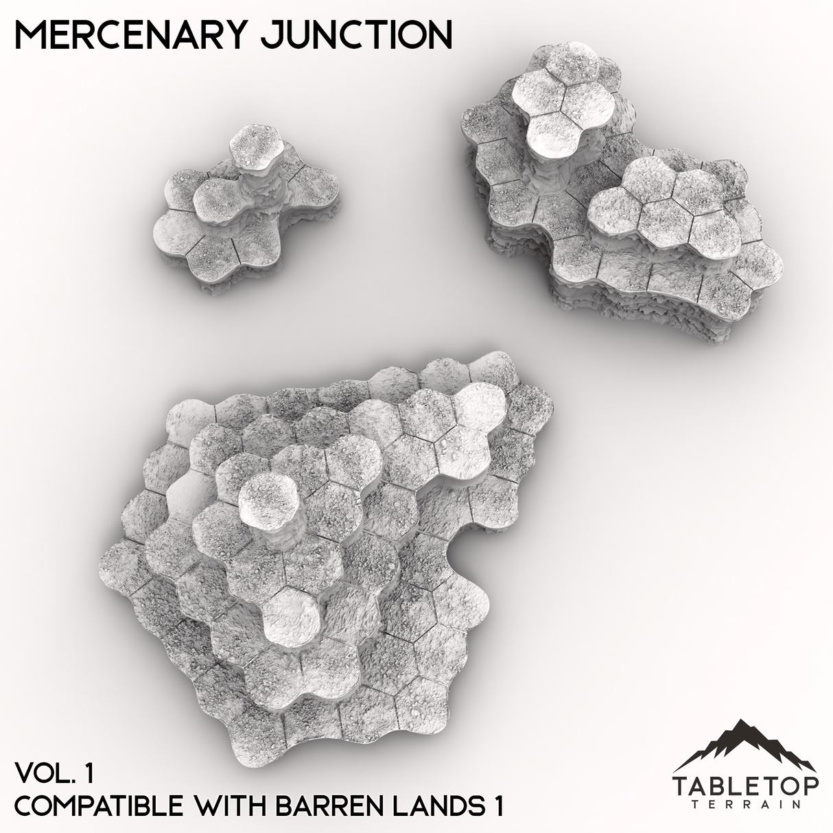 Tabletop Terrain Terrain HEXTECH Mercenary Junction Map Hill Sets - 6mm