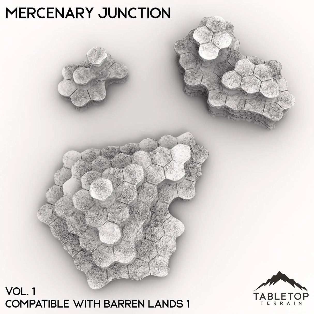 Tabletop Terrain Terrain HEXTECH Mercenary Junction Map Hill Sets-6mm