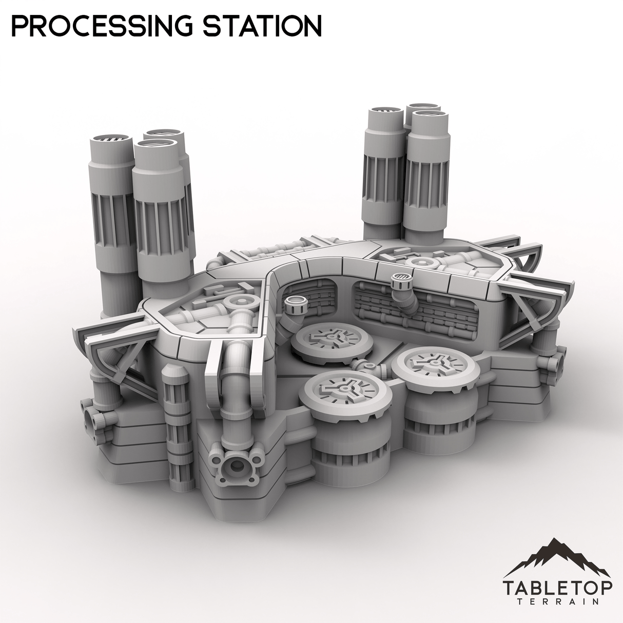 Tabletop Terrain Terrain HEXTECH Processing Station - Industrial Fluidworks