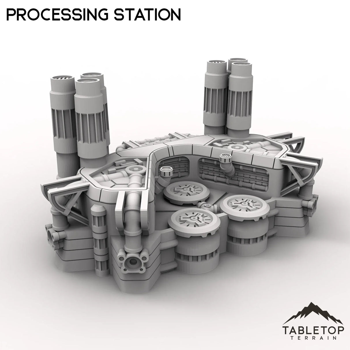 Tabletop Terrain Terrain HEXTECH Processing Station - Industrial Fluidworks
