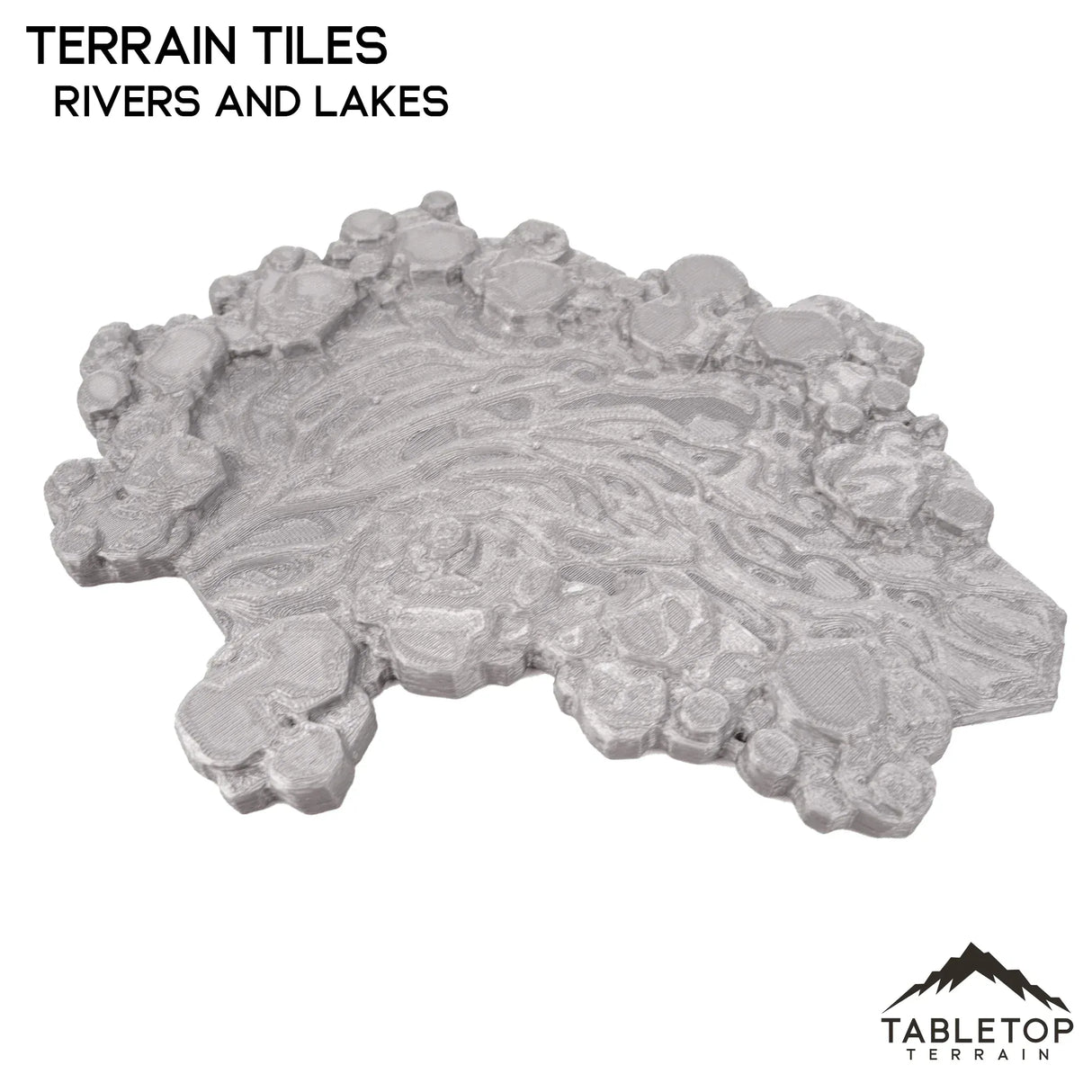 Tabletop Terrain Terrain HEXTECH Rivers and Lakes Terrain Tiles - 6mm