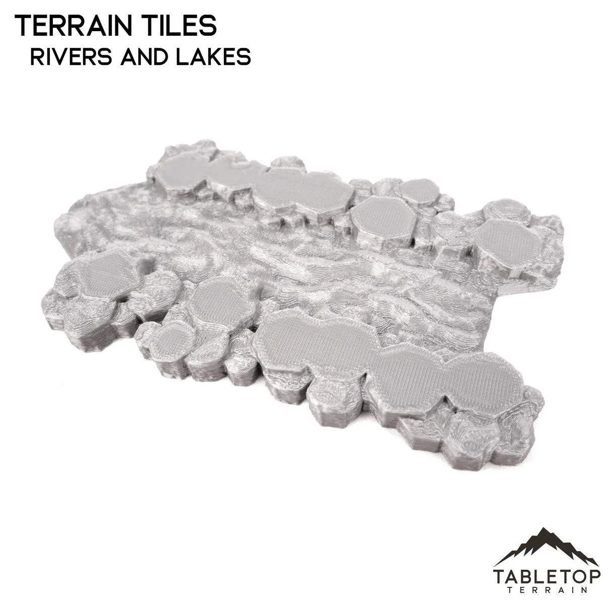 Tabletop Terrain Terrain HEXTECH Rivers and Lakes Terrain Tiles - 6mm