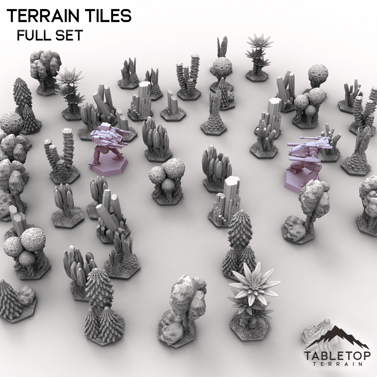 Tabletop Terrain Terrain HEXTECH Terrain Tiles - 6mm