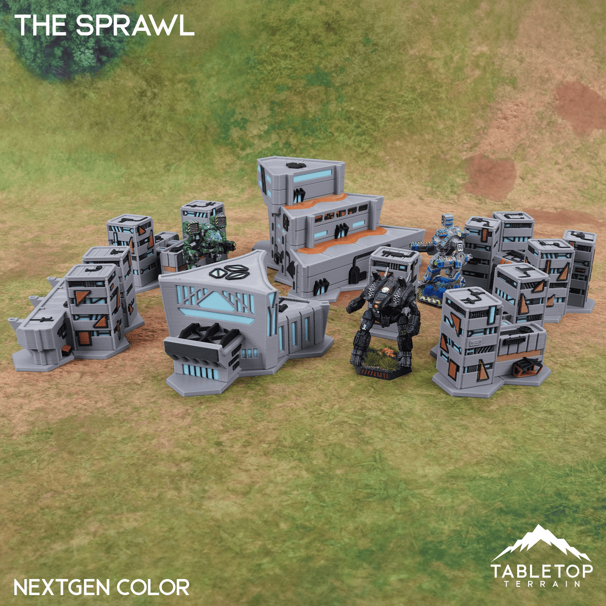 Tabletop Terrain Terrain HEXTECH The Sprawl Trinity City - 6mm