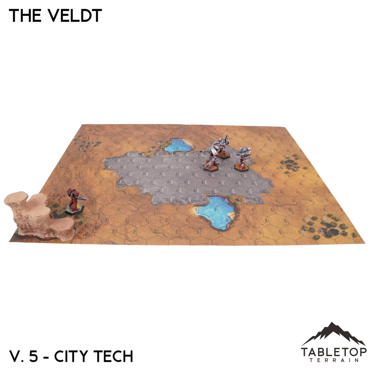 Tabletop Terrain Terrain HEXTECH The Veldt Map Hill Sets-6mm