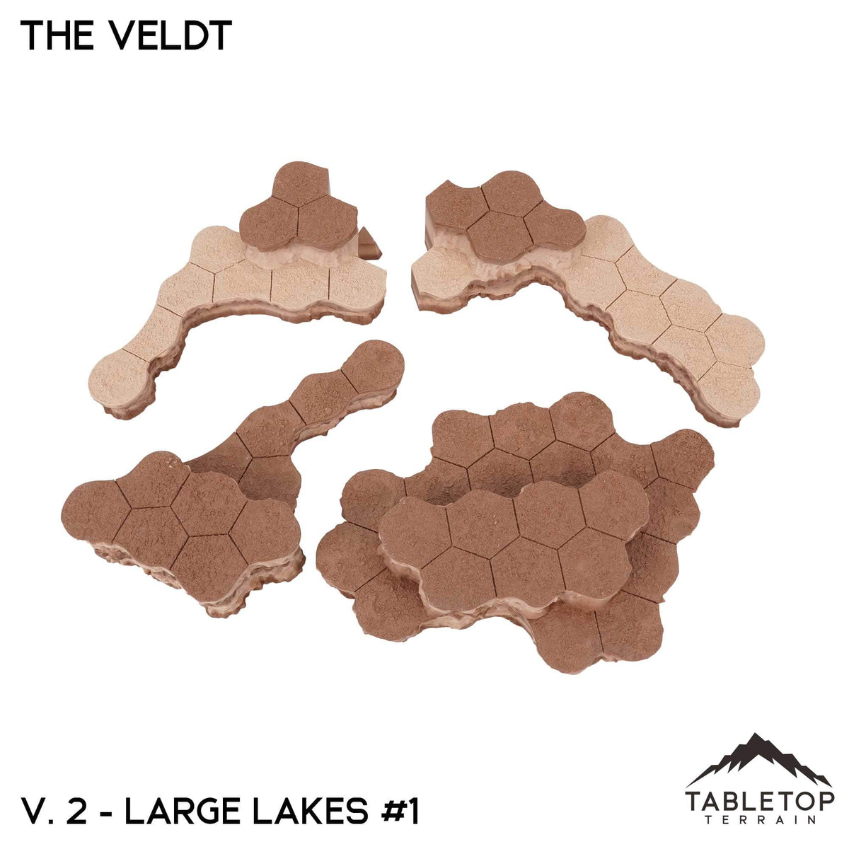 Tabletop Terrain Terrain HEXTECH The Veldt Map Hill Sets-6mm