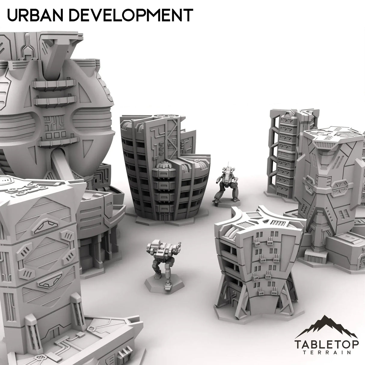Tabletop Terrain Terrain HEXTECH Urban Expansion Trinity City - 6mm