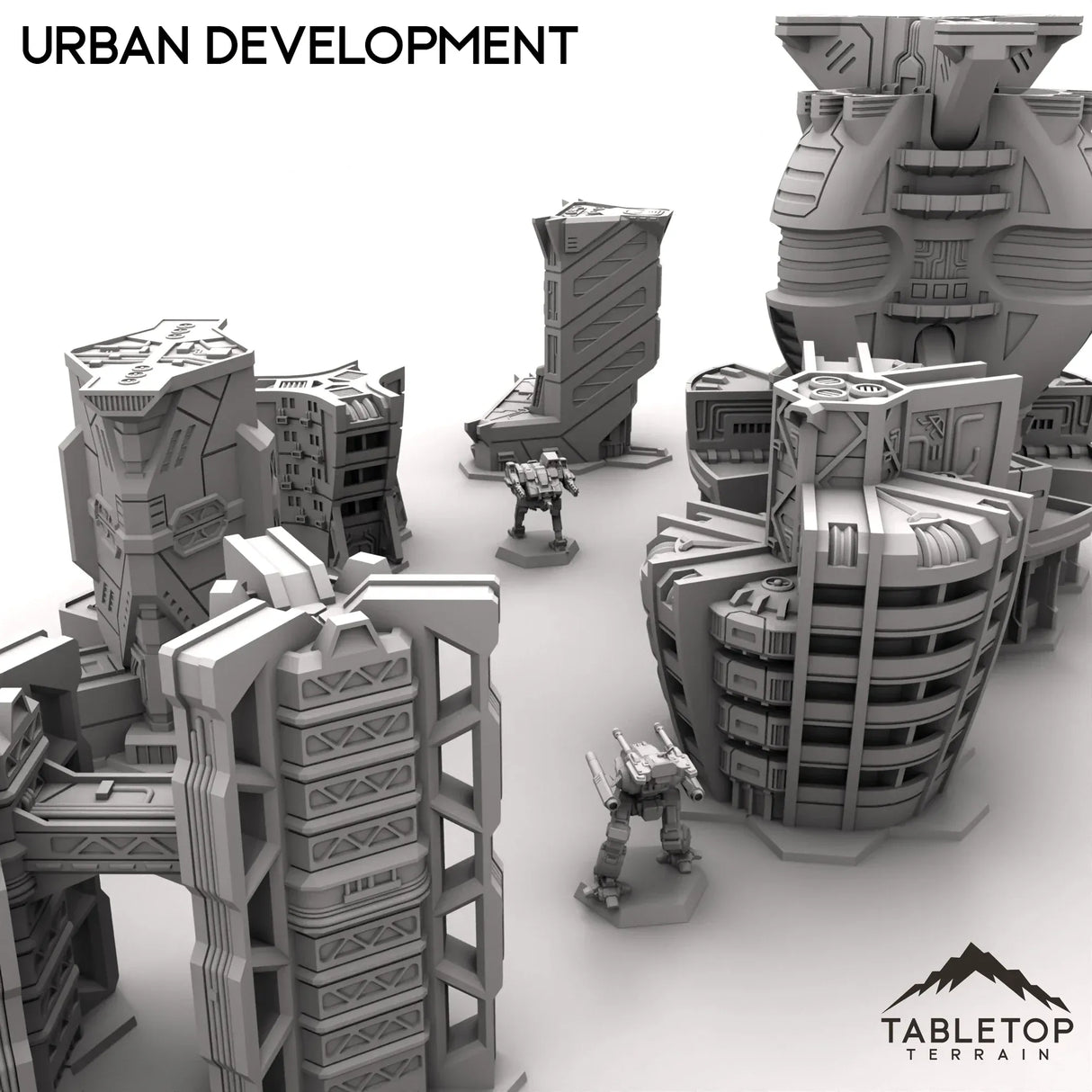 Tabletop Terrain Terrain HEXTECH Urban Expansion Trinity City - 6mm
