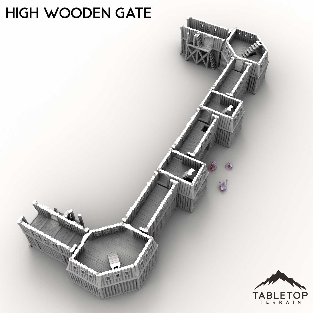 Tabletop Terrain Terrain High Wooden Gate
