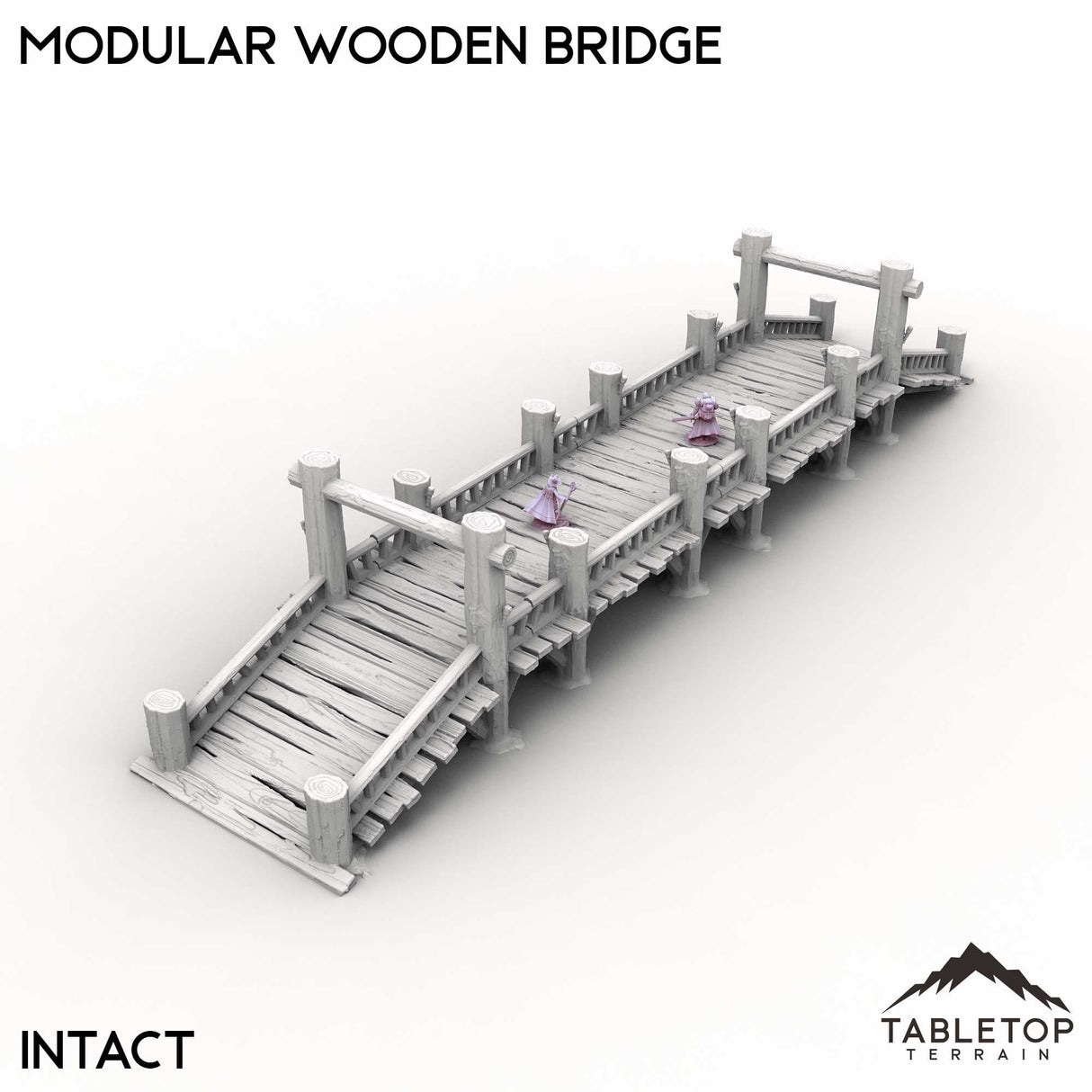 Tabletop Terrain Terrain Intact / 32mm Modular Wooden Bridge