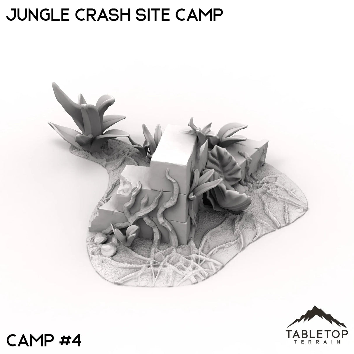 Tabletop Terrain Terrain Jungle Crash Site Camp