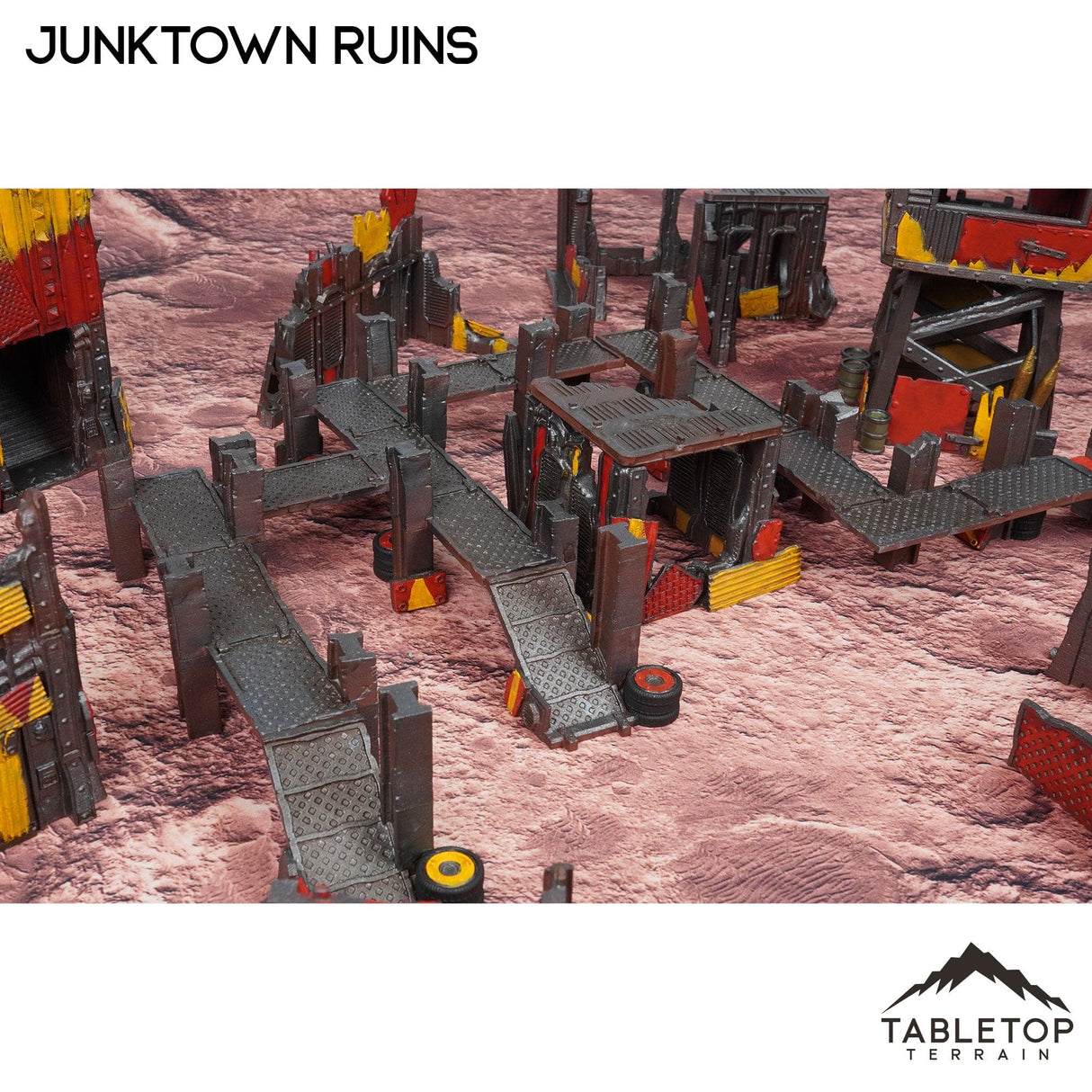 Tabletop Terrain Terrain Junktown Ruins Ork Table Set