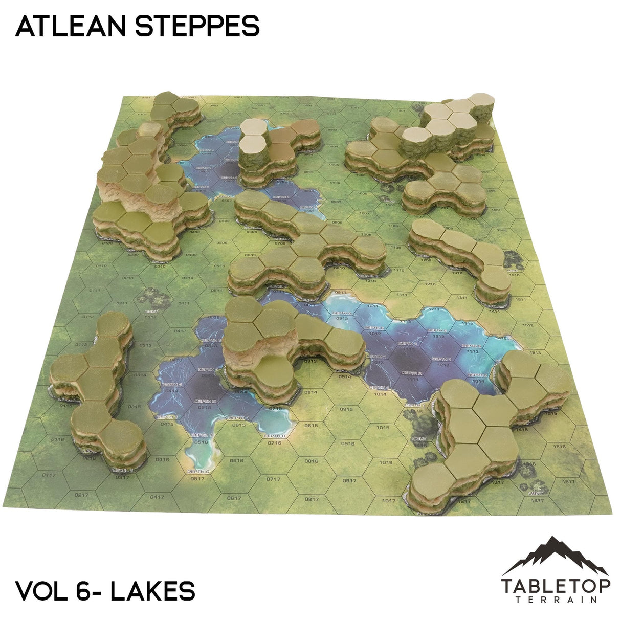 Tabletop Terrain Terrain Lakes Compatible Map Hill Sets - Atlean Steppes